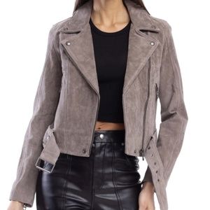 BLANKNYC Suede Moto Jacket